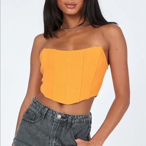 Princess Polly Carlie Top Orange